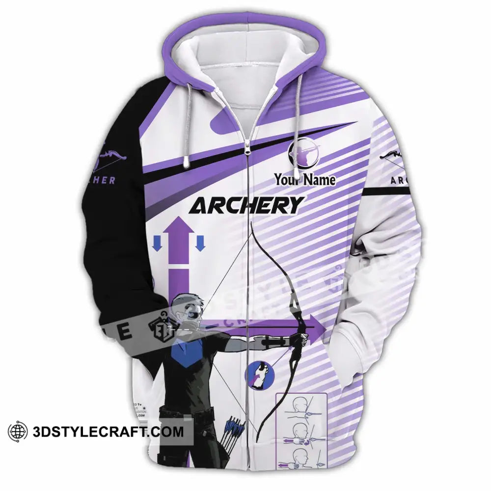 Unisex Shirt - Custom Archery 3D Shirt Zipper Hoodie / S T-shirt