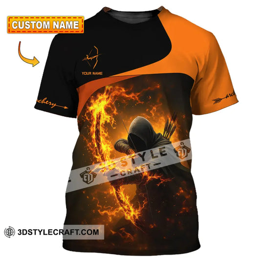 Unisex Shirt - Custom Archery Fire Warrior, Archery Player Shirt style option 1
