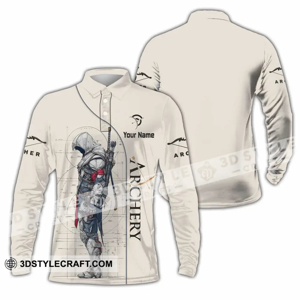 Unisex Shirt - Custom Archery Shirt - Long Sleeve Polo / S - T-shirt