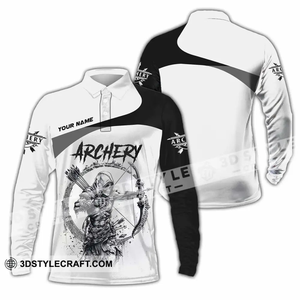 Unisex Shirt - Custom Archery Shirt Long Sleeve Polo / S T-shirt