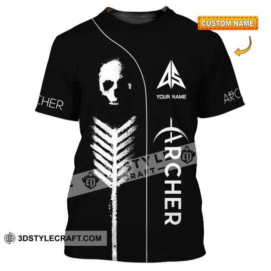 Unisex Shirt - Custom Archery Skullcap, Archery Player Shirt style option 1