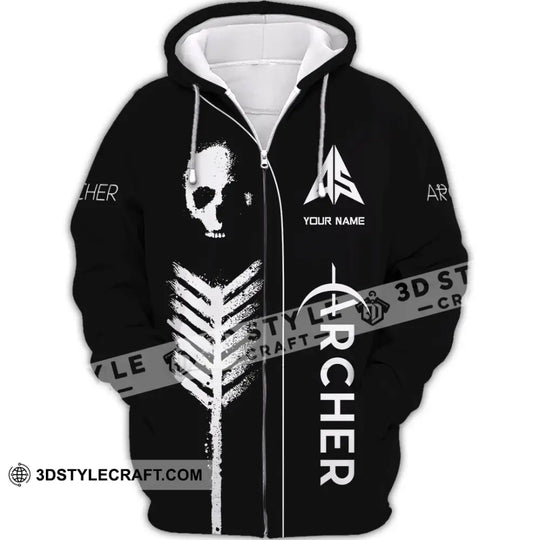 Unisex Shirt - Custom Archery Skullcap, Archery Player Shirt style option 2