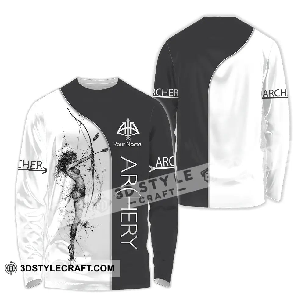 Unisex Shirt Custom Archery Sport Lover Shirt Long Sleeve Shirt / S T shirt