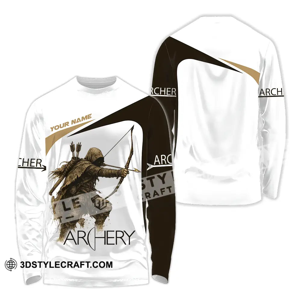 Unisex Shirt Custom Archery Sport Lover Shirt Long Sleeve Shirt / S T shirt