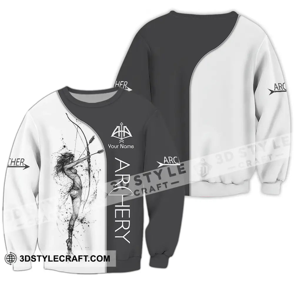 Unisex Shirt Custom Archery Sport Lover Shirt Long Sleeve / S T shirt