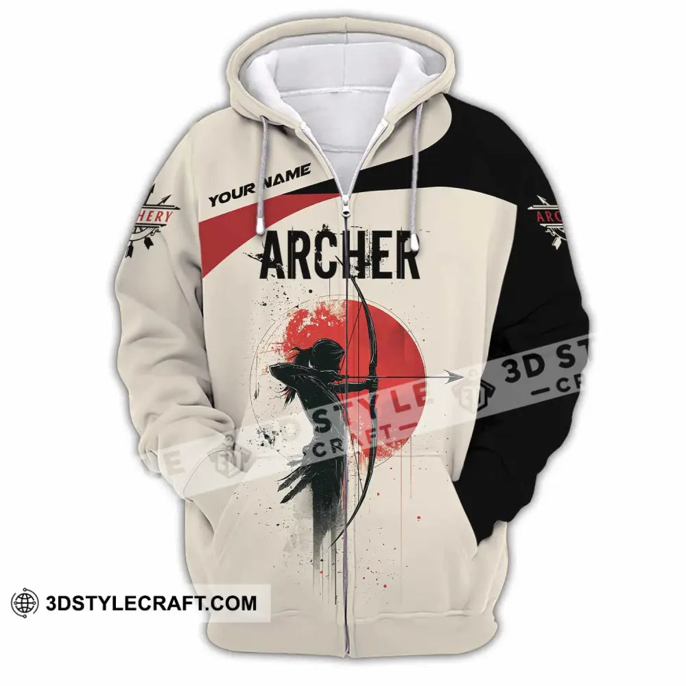 Unisex Shirt - Custom Archery Sport Lover Shirt Zipper Hoodie / S T-shirt