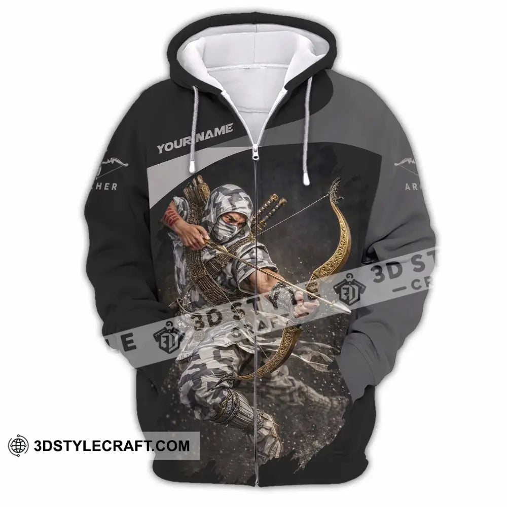 Unisex Shirt - Custom Archery Shirt - Zipper Hoodie / S - T-shirt