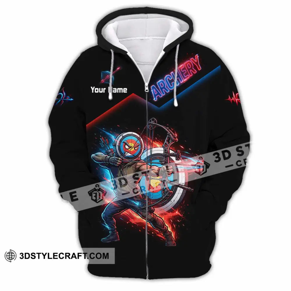 Unisex Shirt - Custom Archery Shirt - Zipper Hoodie / S - T-shirt