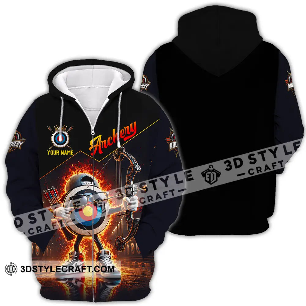 Unisex Shirt - Custom Archery Shirt - Zipper Hoodie / S - T-shirt