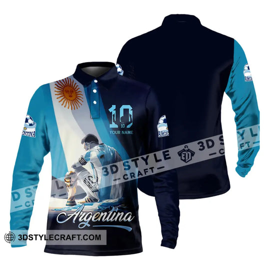 Unisex Shirt - Custom Argentina 3D Shirt style option 4