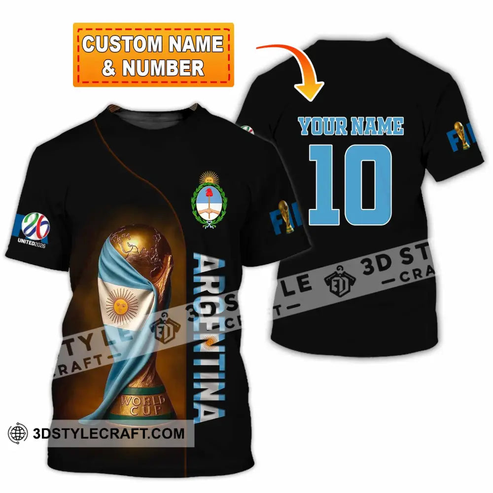 Unisex Shirt - Custom Argentina 3D Shirt T-shirt