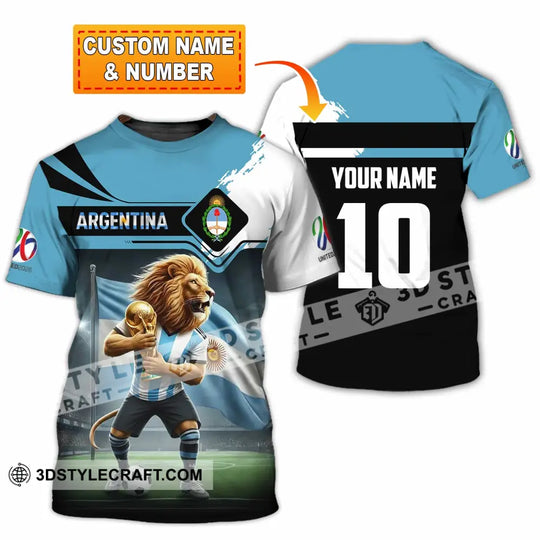 Unisex Shirt - Custom Argentina 3D Shirt style option 1
