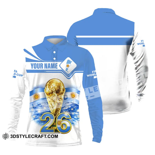 Unisex Shirt - Custom Argentina Fifa World Cup 2026 3D Shirt style option 4