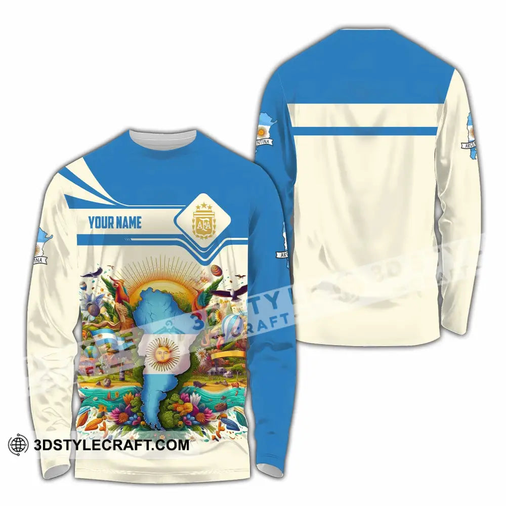 Unisex Shirt - Custom Argentina Shirt Long Sleeve Shirt / S T-shirt