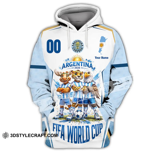 Unisex Shirt - Custom Argentina World Cup 2026 3D Shirt style option 2