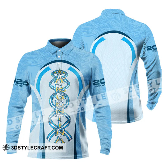 Unisex Shirt - Custom Argentina World Cup 2026 3D Shirt style option 4