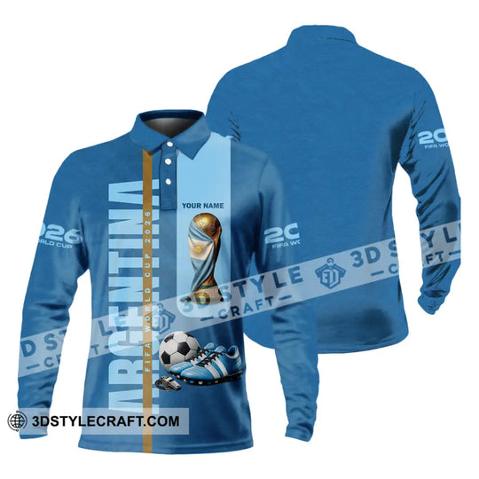 Unisex Shirt - Custom Argentina World Cup 2026 3D Shirt style option 4