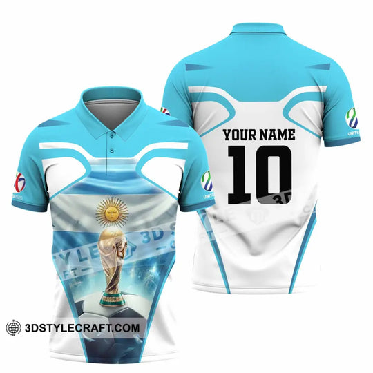Unisex Shirt - Custom Argentina World Cup 2026 3D Shirt style option 4
