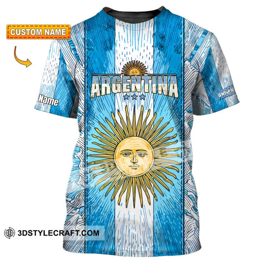 Unisex Shirt - Custom Argentina World Cup 2026 3D Shirt style option 1