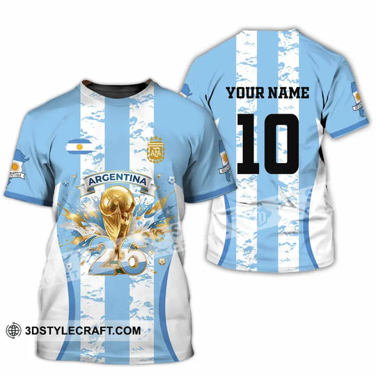 Unisex Shirt - Custom Argentina World Cup 2026 3D Shirt style option 2