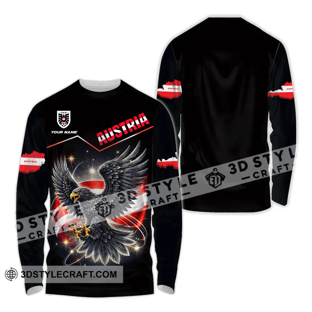 Unisex Shirt - Custom Austria 3D Shirt Long Sleeve Shirt / S T-shirt