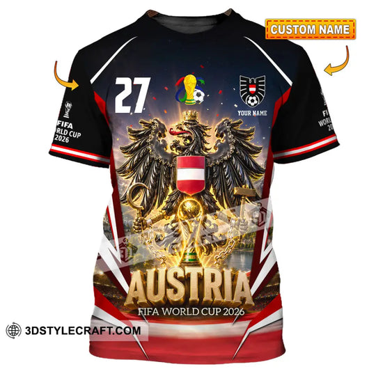 Unisex Shirt - Custom Austria World Cup 2026 Shirt style option 1