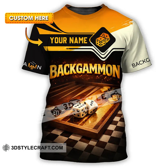 Unisex Shirt - Custom Backgammon 3D Shirt style option 1
