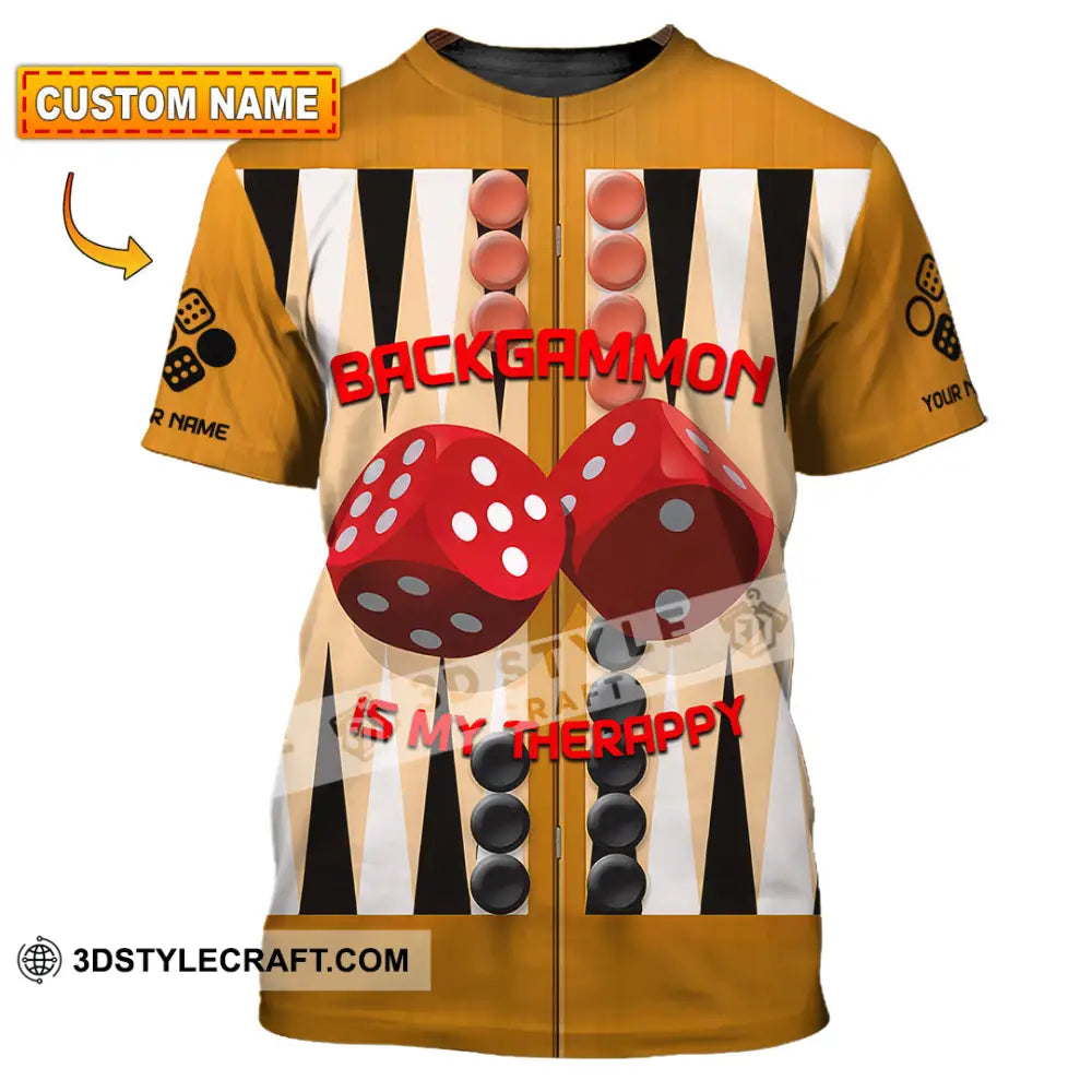 Unisex Shirt - Custom Backgammon 3D Shirt T-shirt