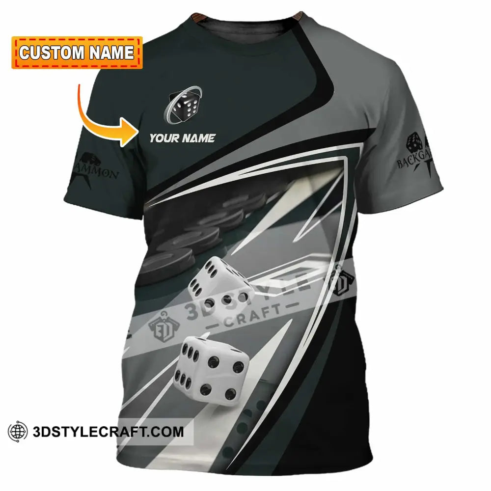 Unisex Shirt - Custom Backgammon 3D Shirt T-shirt