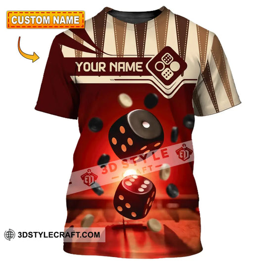 Unisex Shirt - Custom Backgammon 3D Shirt style option 1