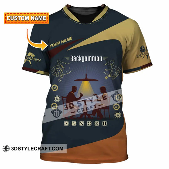 Unisex Shirt - Custom Backgammon 3D Shirt style option 1