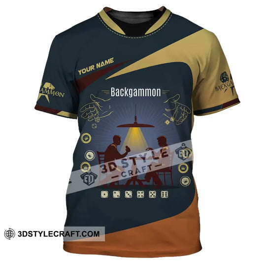 Unisex Shirt - Custom Backgammon 3D Shirt style option 2