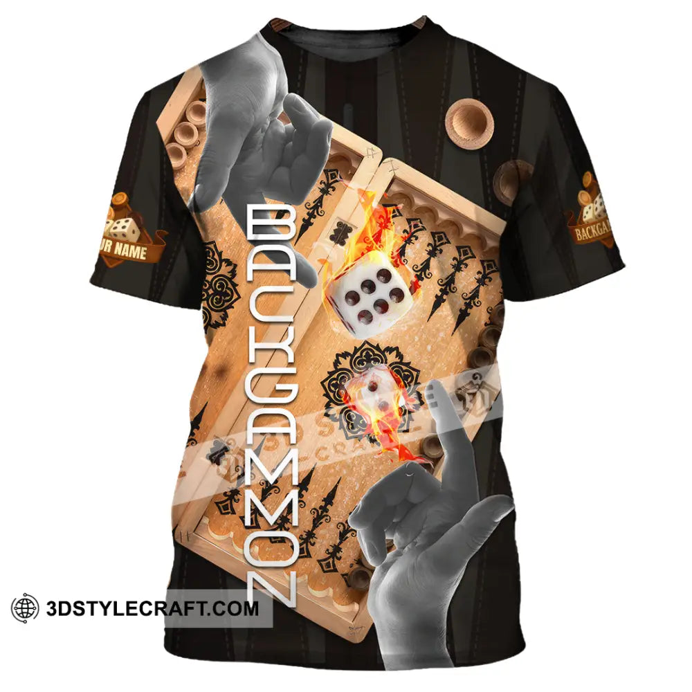 Unisex Shirt - Custom Backgammon 3D Shirt T-Shirt / S T-shirt