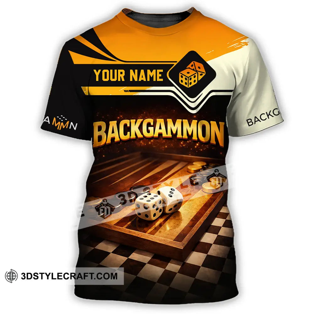 Unisex Shirt - Custom Backgammon 3D Shirt T-Shirt / S T-shirt