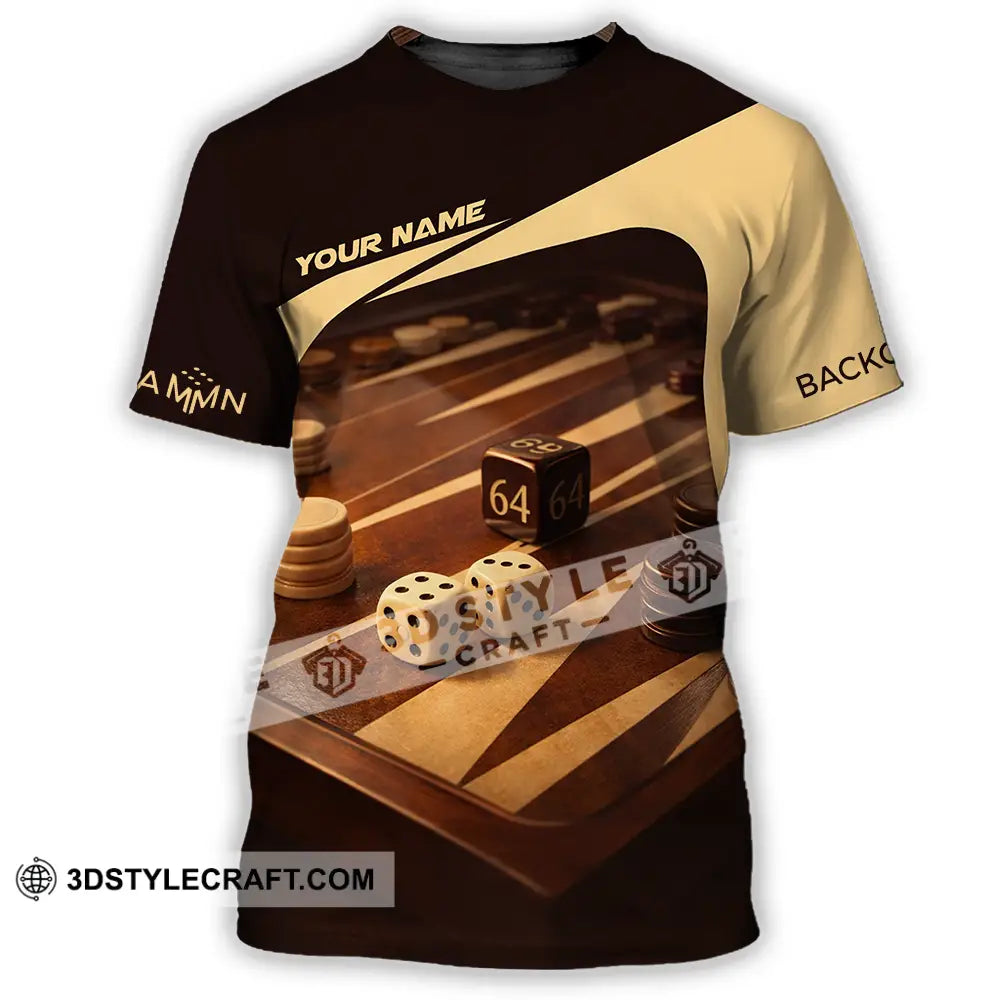 Unisex Shirt - Custom Backgammon 3D Shirt T-Shirt / S T-shirt