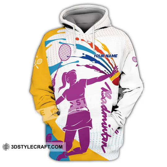 Unisex Shirt - Custom Badminton 3D Shirt style option 2