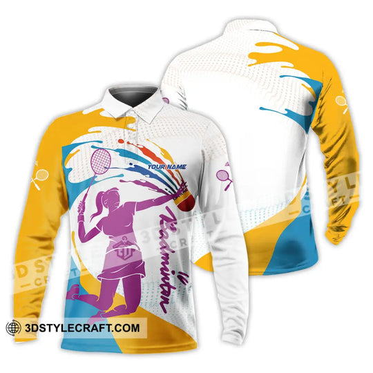 Unisex Shirt - Custom Badminton 3D Shirt style option 4