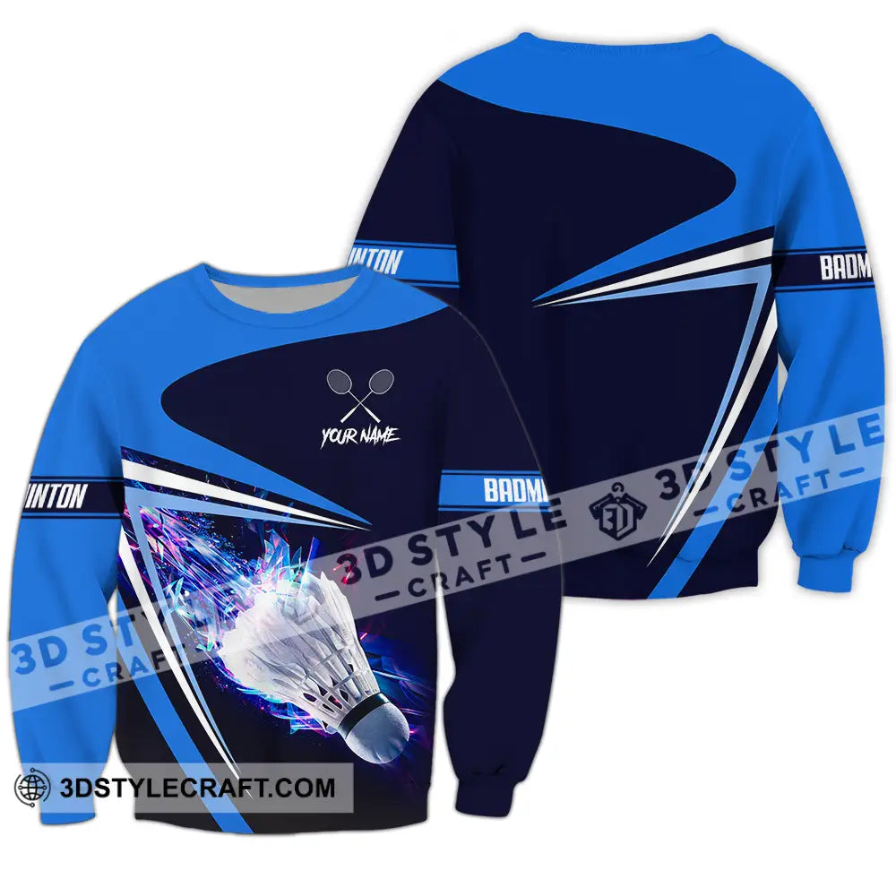 Unisex Shirt - Custom Badminton 3D Shirt Long Sleeve / S T-shirt