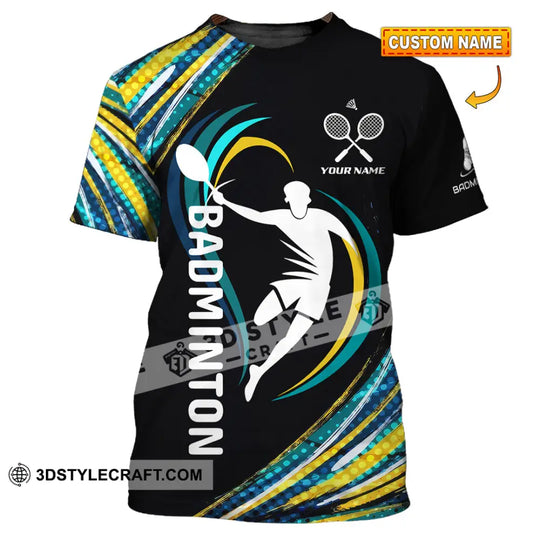 Unisex Shirt - Custom Badminton 3D Shirt style option 1