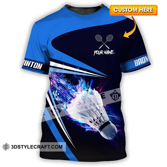 Unisex Shirt - Custom Badminton 3D Shirt style option 1
