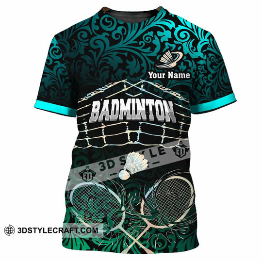 Unisex Shirt - Custom Badminton 3D Shirt style option 4