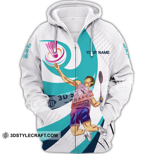 Unisex Shirt - Custom Badminton 3D Shirt style option 3