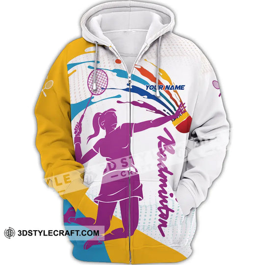 Unisex Shirt - Custom Badminton 3D Shirt style option 3
