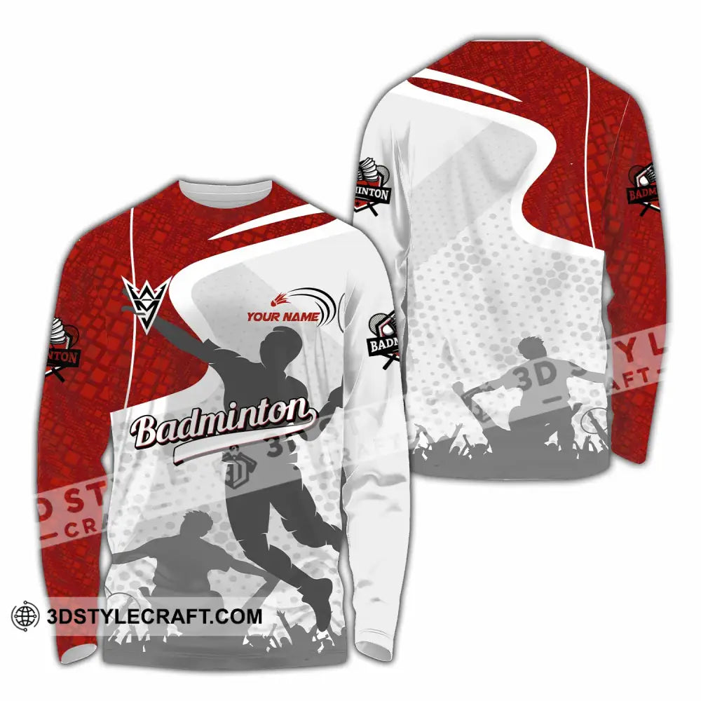 Unisex Shirt - Custom Badminton Shirt Long Sleeve Shirt / S T-shirt
