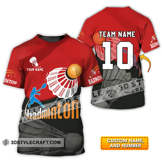 Unisex Shirt - Custom Badminton Player Shirt style option 1