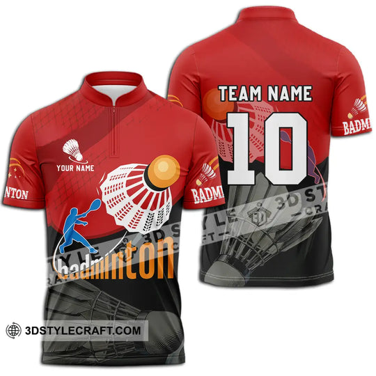 Unisex Shirt - Custom Badminton Player Shirt style option 2