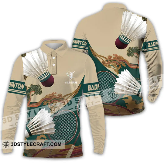 Unisex Shirt - Custom Badminton Sport Shirt style option 4