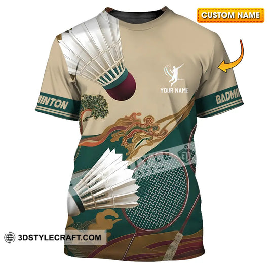 Unisex Shirt Custom Badminton Sport Shirt T shirt