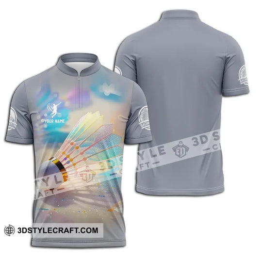 Unisex Shirt - Custom Badminton Sport Shirt style option 2