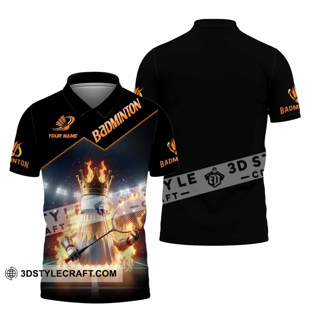 Unisex Shirt - Custom Badminton Sports Shirt Polo Shirt / S T-shirt